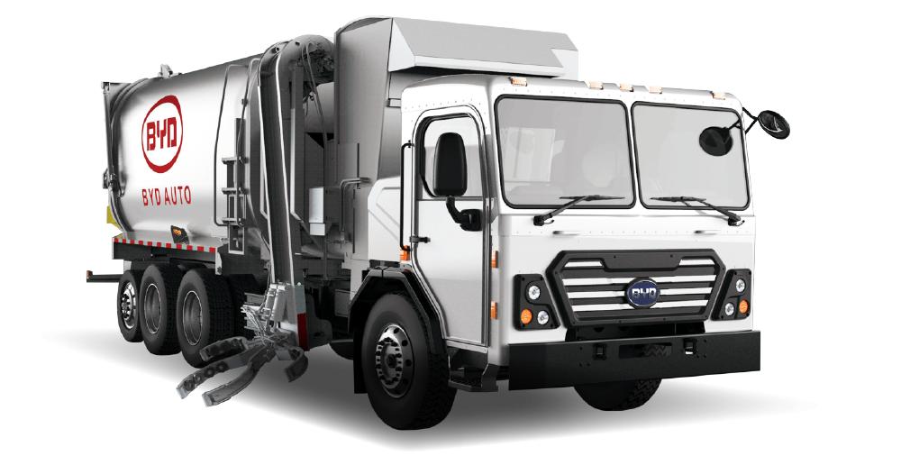 Electric garbage trucks from Byd